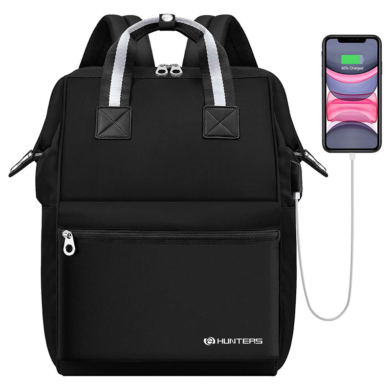 China Wholesale Double Shoulder School Bag Manufacturers –  Laptop Backpack,15.6 Inch Wide Open Computer Backpack College School Bookbags with USB Port Water Repellent Casual Daypack Laptop ...