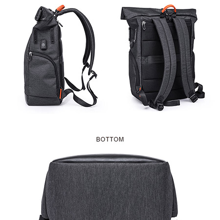 Men Backpack For 15.6 inches Laptop USB Backpack Large Capacity Fashion Stundet Backpack Water Repellent Rucksack (4)