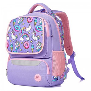 OEM Cheap Camping Lunch Bag Manufacturers –  School Backpack for Girls Large 16 Inches Casual Day Pack Cartoon unicorn – New Hunter