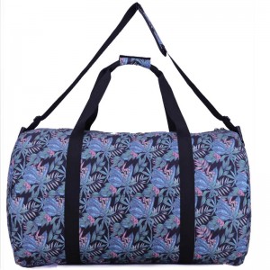 OEM Cheap Outdoors Gym Duffle Bag Factories –  Unique flower print duffle bag trave bag overnight carry on duffle – New Hunter