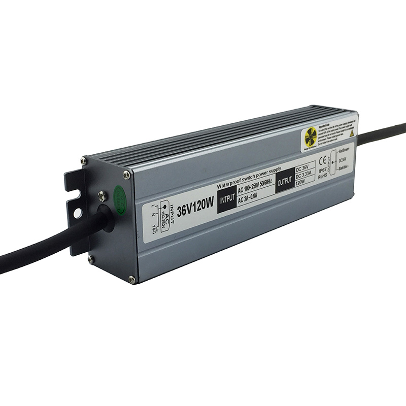 OEM China 24v 2a Power Supply - IP67 25-36V 3300mA 120W Waterproof Power Supply with 0-10V Dimmable – Huyssen