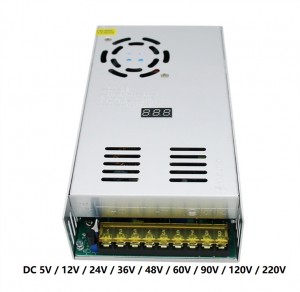 Реттелетін 0-24V 20A DC 480W LED сандық дисплей SMPS қоймада