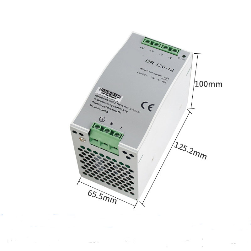China DR Series Din Rail Power Supply 12V 10A 120W SMPS DR-120-12  Manufacturer and Supplier