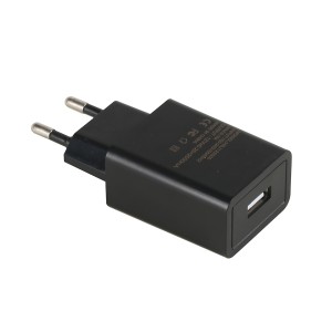 Plug Ewropeaidd 12V1A addasydd pŵer USB