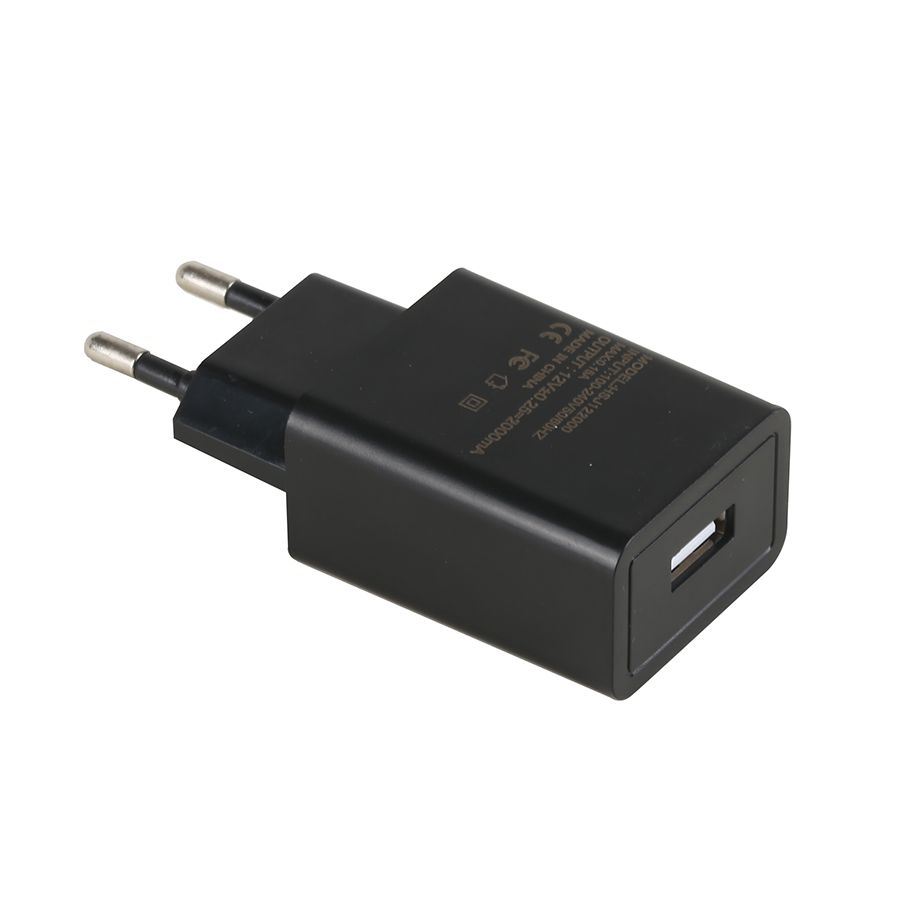 18 Years Factory Dual Usb Wall Charger - European Plug 12V1A USB power adapter – Huyssen