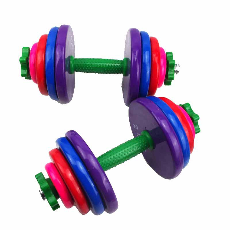 Adjustable rubber coated dumbbell set gym strength cast iron colorful dumbbell fitness manufacturer