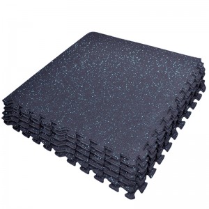China wholesale Gym Flooring - Factory Eco-friendly Anti-slip Durable EPDM Flecks Garage Gym Rubber Flooring Mat Roll for Fitness Garage Gym Flooring – Chuangya