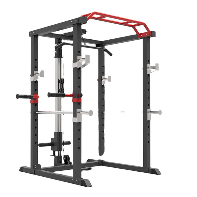 Home Use Squat Rack With Cables Light Commercial Fitness Power Rack01