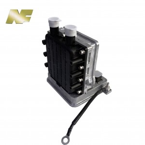 NF 7KW elektrinė transporto priemonė Elektrinių transporto priemonių šildytuvas, skysčio šildytuvas 350 V aukštos įtampos aušinimo skysčio šildytuvas su CAN, skirtas EV HVCH