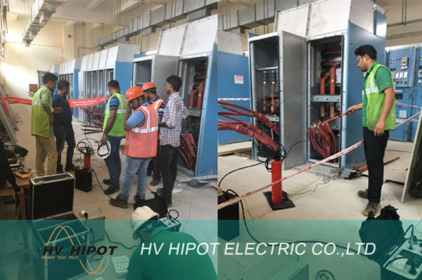 VLF AC Hipot Test Set GDVLF-80 was successfully tested in India