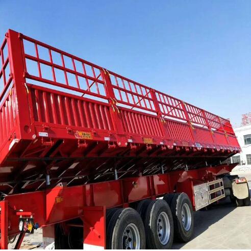 18 Years Factory 3 Axle China Manufacture Side Dump Tipper Truck Semi Trailer
