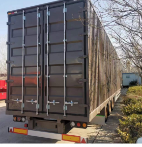 Long distance transport van box type semi-trailer