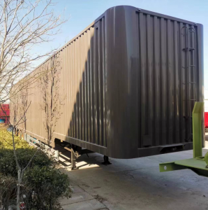 Long distance transport van box type semi-trailer