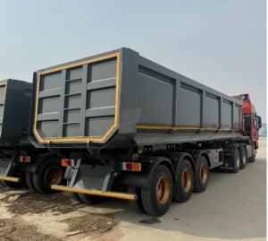 High quality  3 Axle Side Tipper Trailer