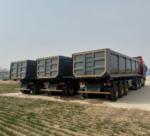 High quality  3 Axle Side Tipper Trailer