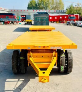 Flatbed bar tow dolly trailer