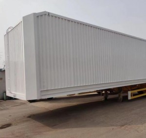 Heavy duty box semi-trailer