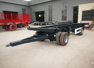 lowbed semi trailer with dolly