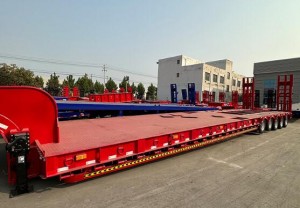 extension lowbed semi-trailer