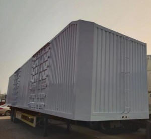 Heavy duty box semi-trailer
