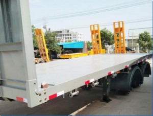 truck with flatbed trailer