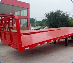 flatbed semi trailer hot sale made  in china
