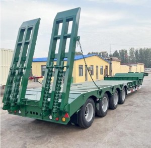 60 Tons Telescopic Lowbed Trailer