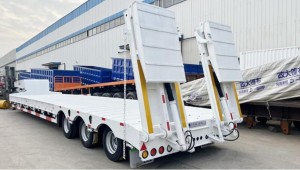container low loader trailer