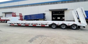 container low bed trailer