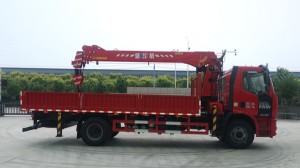 SHS2005 Max Lifting Capacity 8T Straight boom truck mounted crane