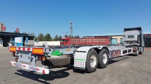 Original Factory 3 4 Axle 20FT 40FT 40 Foot 53 20 Foot Slider Extendable 40 Gooseneck Skeleton Drawbar Tri Axle 20/40 Flatbed Truck Container Chassis Semi Trailer