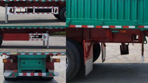 3axles Heavy Duty Rear Dump Hyva Cylinder Truck Semi Trailer for Sand Rock Stone Coal Transportation
