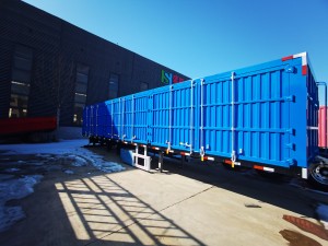 China factory maufacture van container semi-trailer