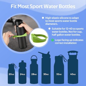 Silicone Magnetic Water Bottle Holder (Green)