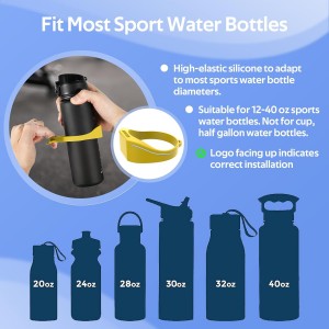 Silicone Magnetic Water Bottle Holder (Yellow)