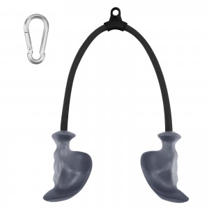 Ergonomic Triceps Rope with Rubber Handles-Pull...