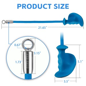 Single Grip Tricep Rope Cable Attachment （Blue）