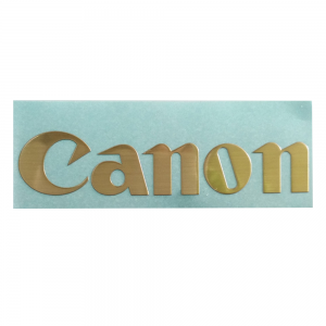 Custom 3D logo embossed letters gold electroforming metallic label sticker
