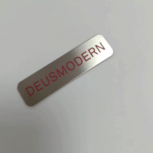 Custom engraved metal logo self adhesive stainless steel label plate