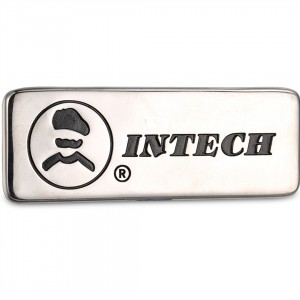 Custom engraved logo electroplated Zinc alloy lacquering logo name plate