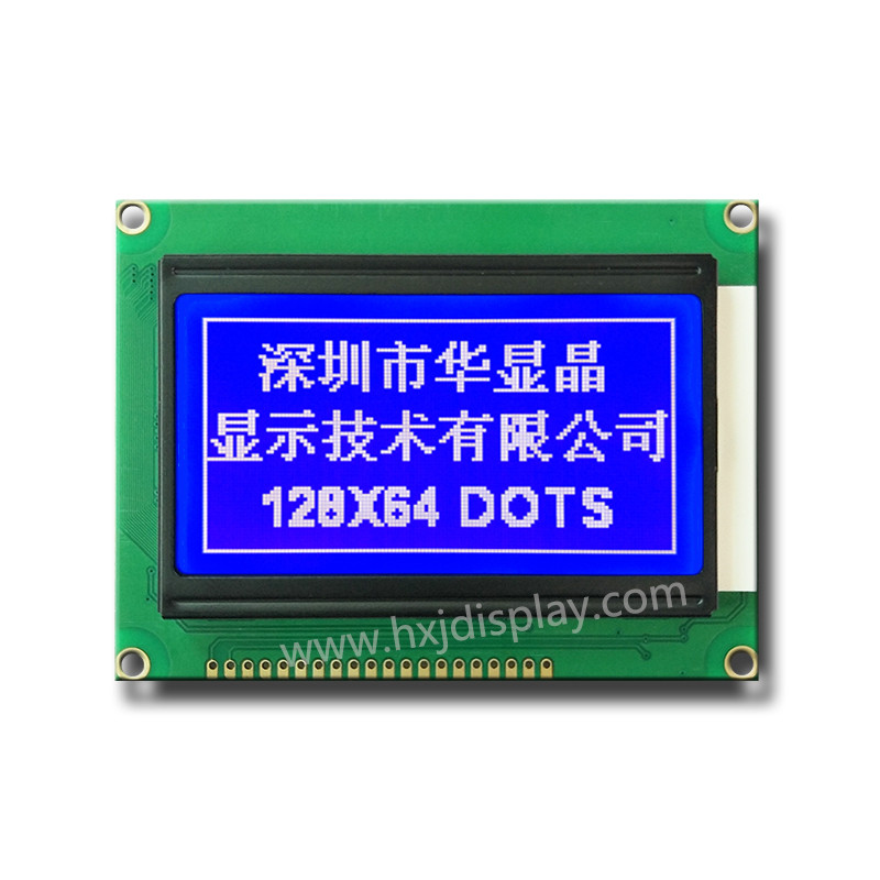 128×64 ruxsatli STN/FSTN kulrang grafik LCD moduli