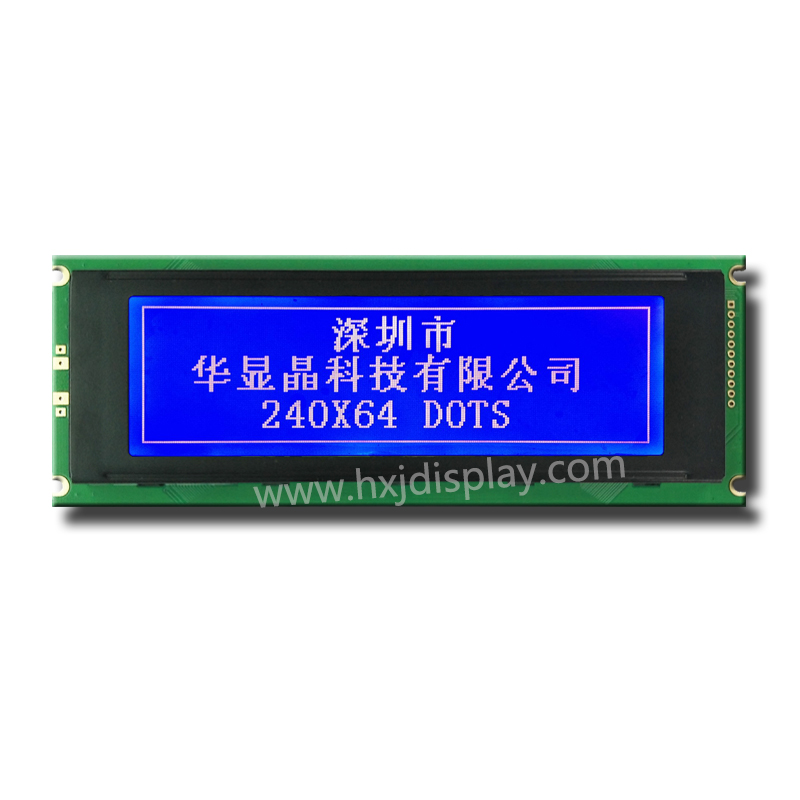 โมดูล LCD กราฟิกสีน้ำเงิน-ขาว 240×64 T6963C