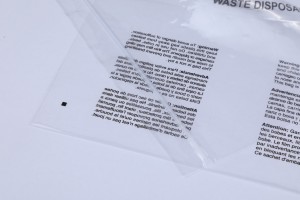 Персонализирано лого Рециклирана прозрачна пластмасова торба с цип Рециклируема опаковъчна торба