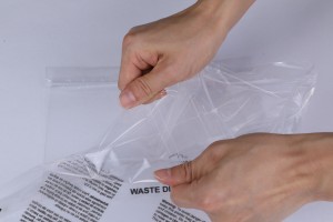 Προσαρμοσμένο λογότυπο Ανακυκλωμένη πλαστική σακούλα με φερμουάρ Ανακυκλώσιμη τσάντα συσκευασίας