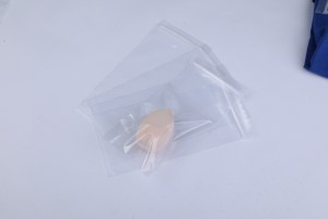 Custom clear recycled packaging ziplock bag resealable zipper bags poly plastic bag for glasses
