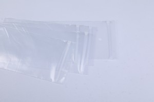 Custom na malinaw na recycled packaging ziplock bag resealable zipper bags poly plastic bag para sa baso