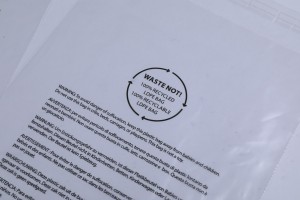 Махсус эшкәртелгән пластик капчык GRS сертификатлы кием үз-үзен ябыштыручы пакет
