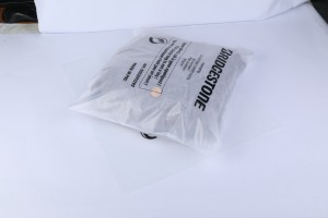 Plastiki e kentsoeng ka sehatsetsing e nang le biodegradable self adhesive courier poly self seal packaging mekotla ea ho paka liaparo