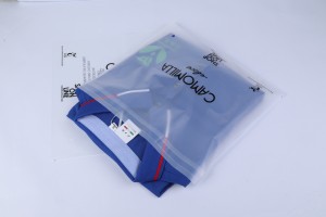 Compostable frosted plastic clothes packaging bag eco friendly self adhesive garment poly bag