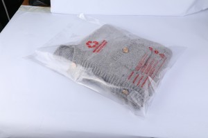 사용자 정의 인쇄 GRS 인증 재활용 비닐 봉투 밀봉 가능한 의류 폴리 투명 자체 접착 의류 포장 가방